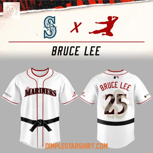 Seattle Mariners Bruce Lee Baseball Jersey