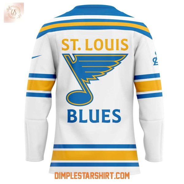 St. Louis Blues New Uniforms 2025  White Hockey Jersey