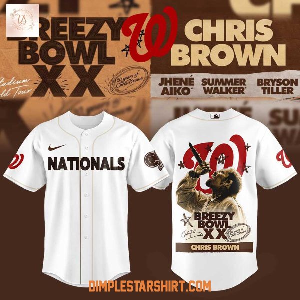 Washington Nationals Chris Brown 2025 Baseball Jersey