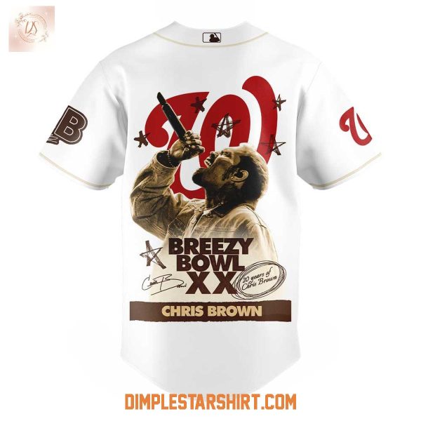 Washington Nationals Chris Brown 2025 Baseball Jersey