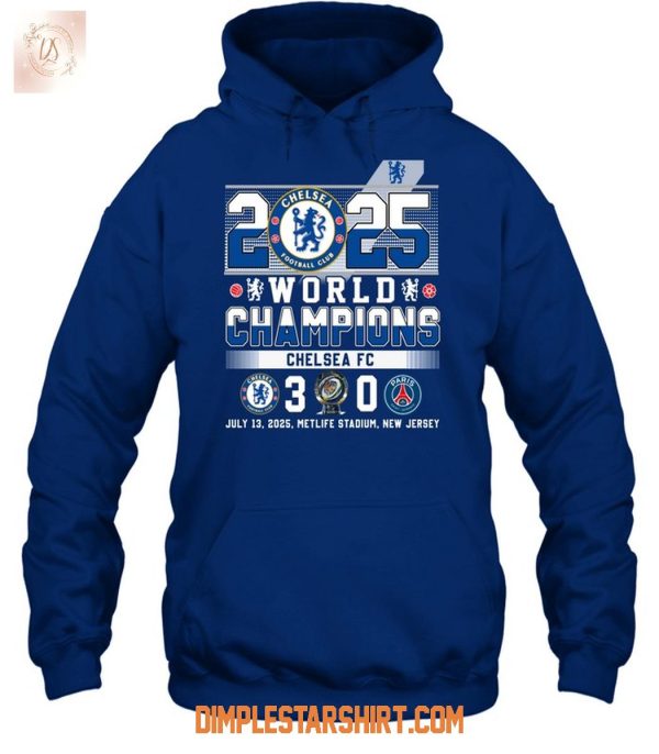 2025 Fifa Club World Champions Chelsea FC T Shirt