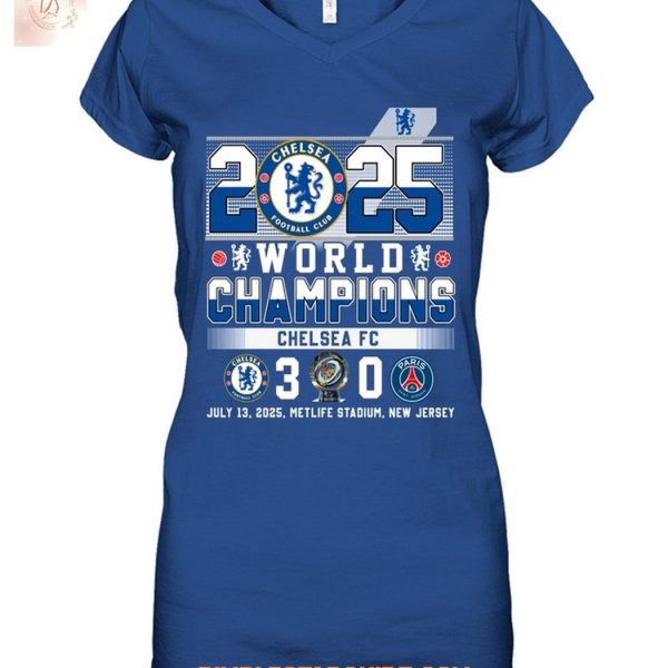 2025 Fifa Club World Champions Chelsea FC T Shirt