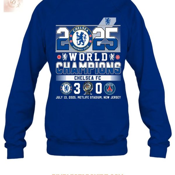 2025 Fifa Club World Champions Chelsea FC T Shirt