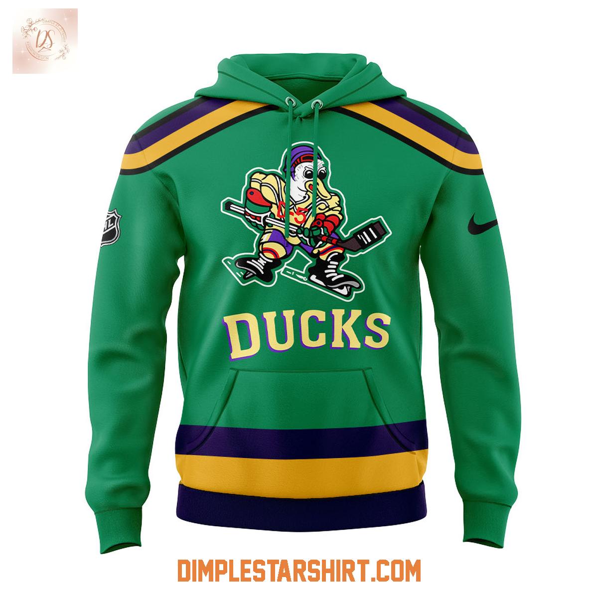 Anaheim Ducks Mighty Ducks Movie Hockey Hoodie Anaheim Ducks Mighty Ducks Movie Hockey Hoodie