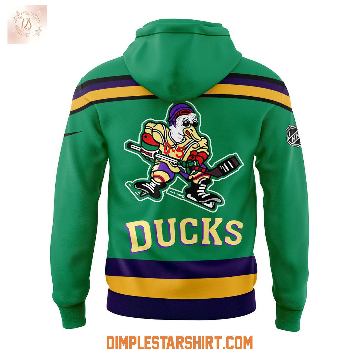 Anaheim Ducks Mighty Ducks Movie Hockey Hoodie Anaheim Ducks Mighty Ducks Movie Hockey Hoodie