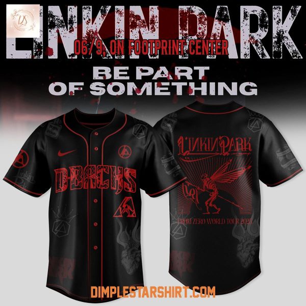 Arizona Diamondbacks Linkin Park From Zero World Tour 2025 Baseball Jersey