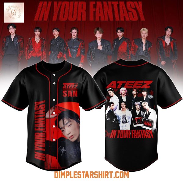 Ateez 2025 World Tour In Your Fantasy Jersey