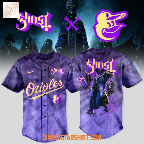 Baltimore Orioles x Ghost Band World Tour 2025 Baseball Jersey