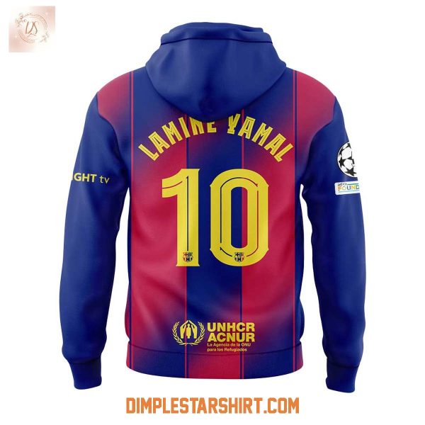 Barcelona Lamine Yamal 10 Home 2025_2026 Hoodie Shirt