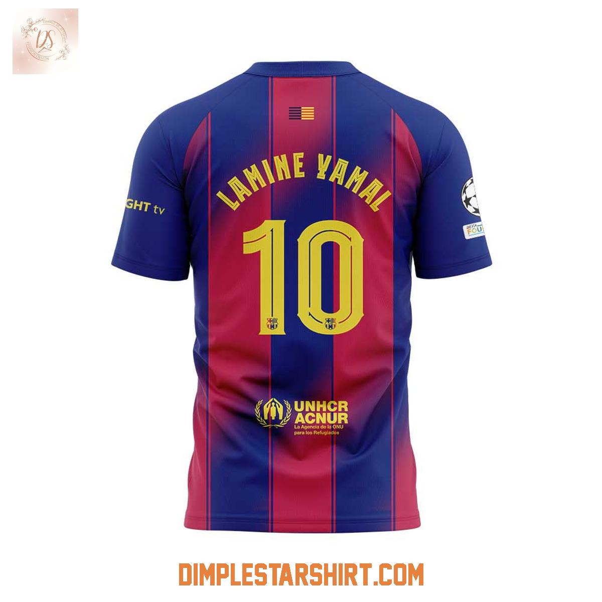 Barcelona Lamine Yamal 10 Home 2025_2026 Hoodie Shirt Barcelona Lamine Yamal 10 Home 2025_2026 Hoodie Shirt