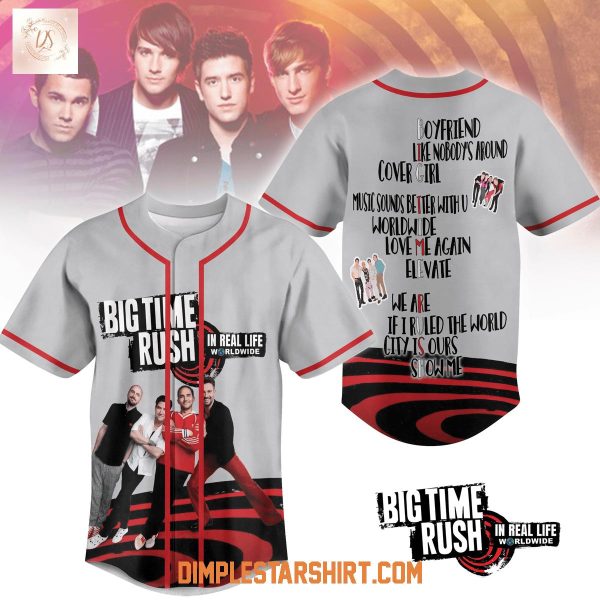 Big Time Rush In Real Life Worldwide Baseball Jersey