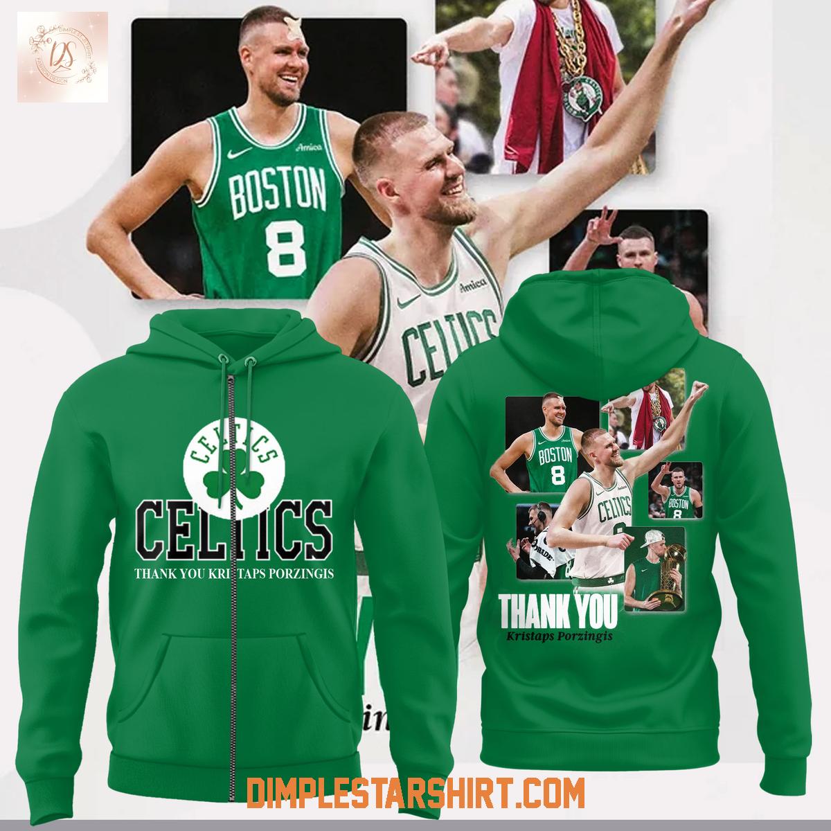Boston Celtics Thank You Kristaps Porzingis Hoodie Shirt Boston Celtics Thank You Kristaps Porzingis Hoodie Shirt