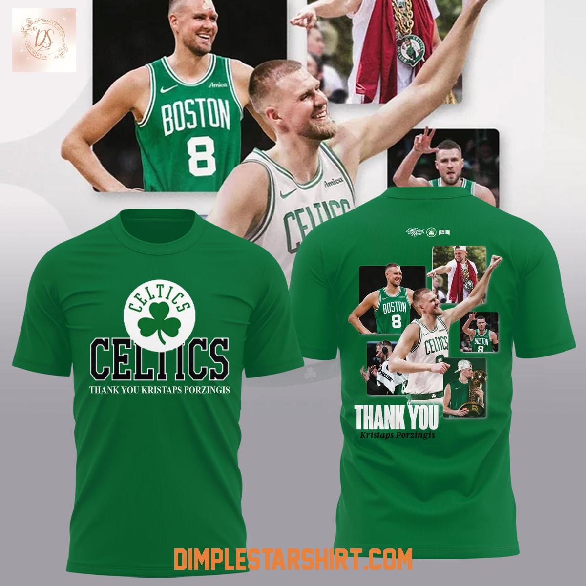 Boston Celtics Thank You Kristaps Porzingis Hoodie Shirt Boston Celtics Thank You Kristaps Porzingis Hoodie Shirt