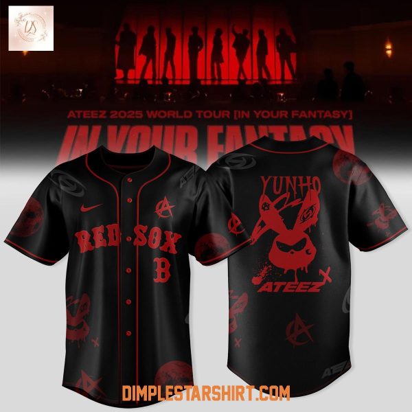 Boston Red Sox x Ateez 2025 World Tour Baseball Jersey