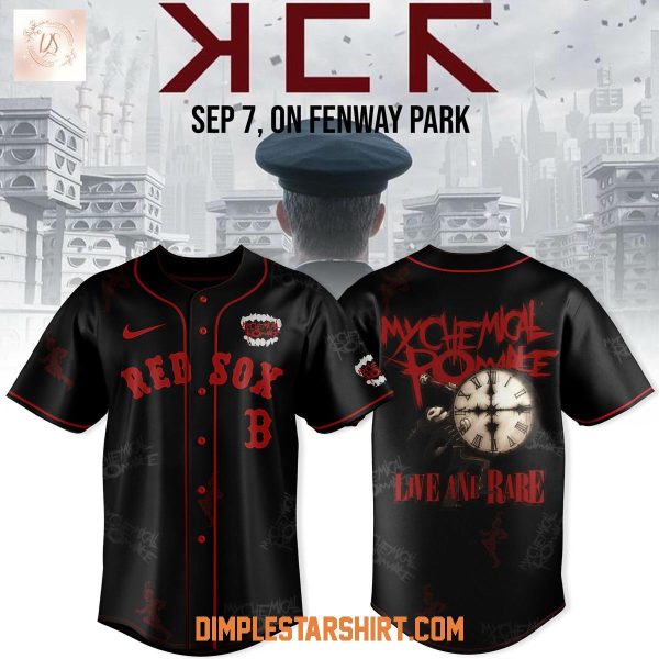 Boston Red Sox x Long Live The Black Parade My Chemical Romance Baseball Jersey