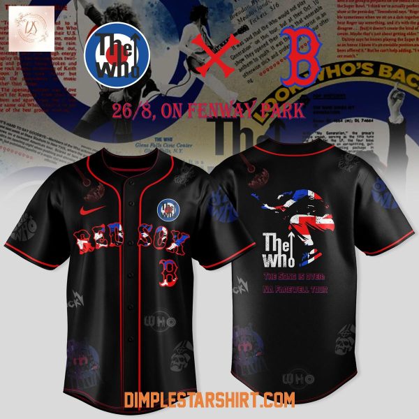 Boston Red Sox x The Who Farewell Tour 2025 Baseball Jersey