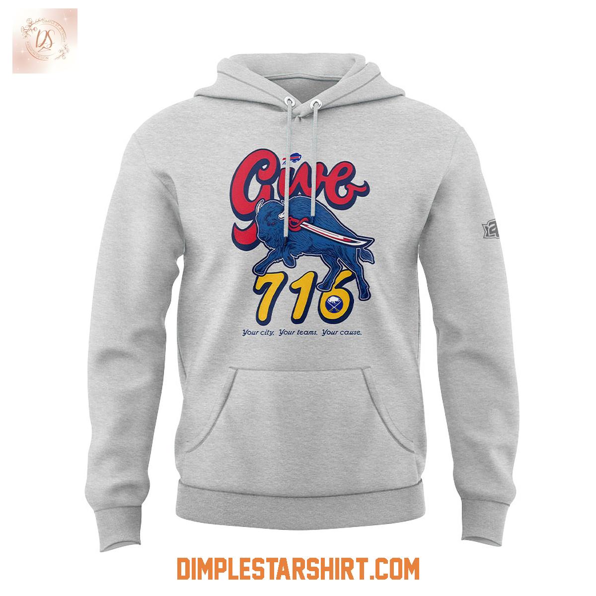 Buffalo Bills And Buffalo Sabres Give 716 Hoodie Shirt Buffalo Bills And Buffalo Sabres Give 716 Hoodie Shirt