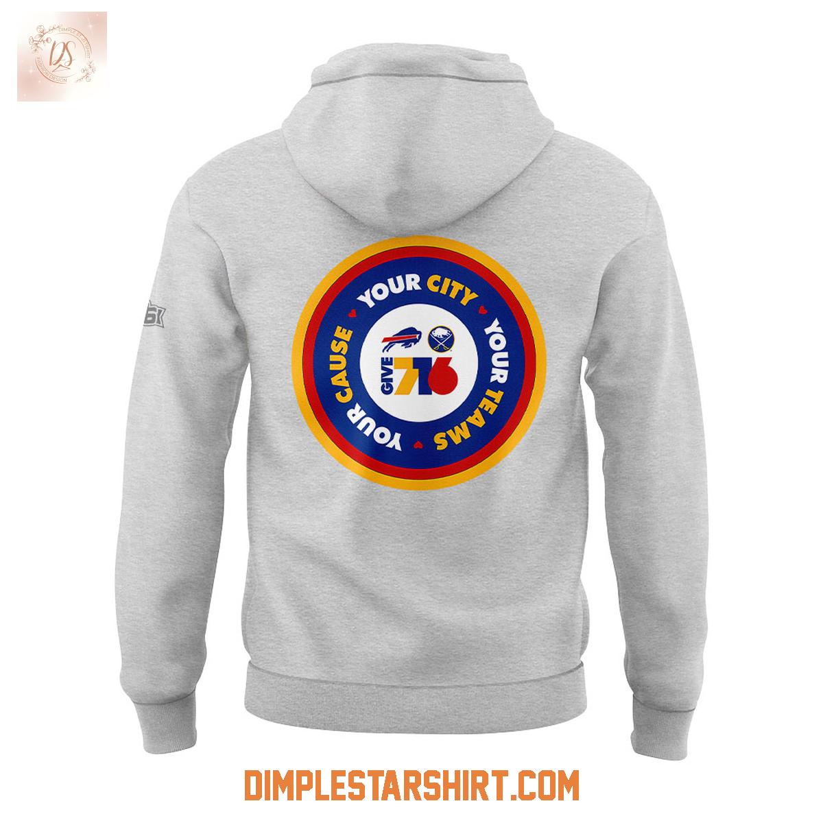 Buffalo Bills And Buffalo Sabres Give 716 Hoodie Shirt Buffalo Bills And Buffalo Sabres Give 716 Hoodie Shirt