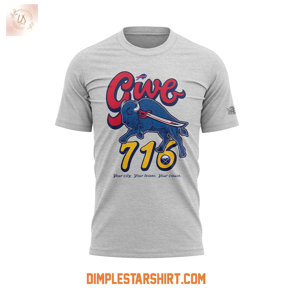 Buffalo Bills And Buffalo Sabres Give 716 Hoodie Shirt Buffalo Bills And Buffalo Sabres Give 716 Hoodie Shirt