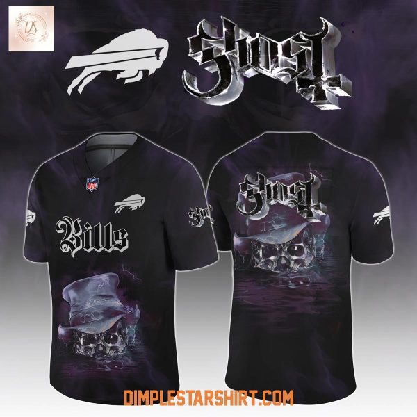Buffalo Bills x Ghost Skeletour World Tour 2025 Football Jersey