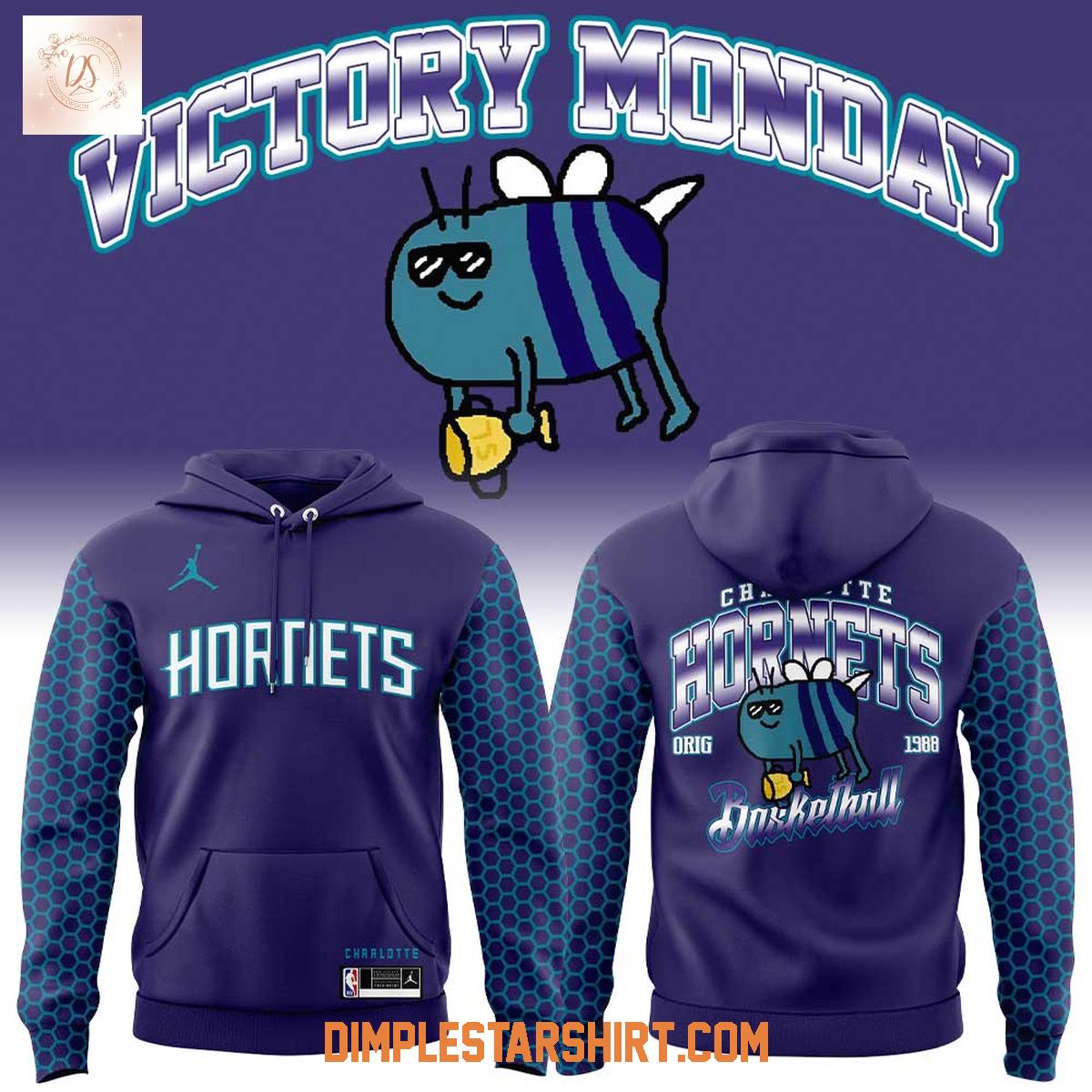 Charlotte Hornets Victory Monday Hoodie T Shirt Charlotte Hornets Victory Monday Hoodie T Shirt