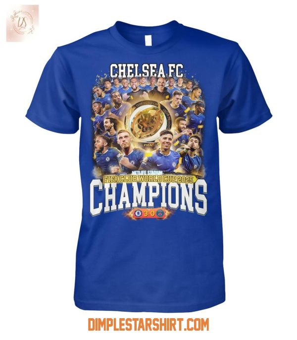Chelsea FC Fifa Club World Cup 2025 Champions T Shirt