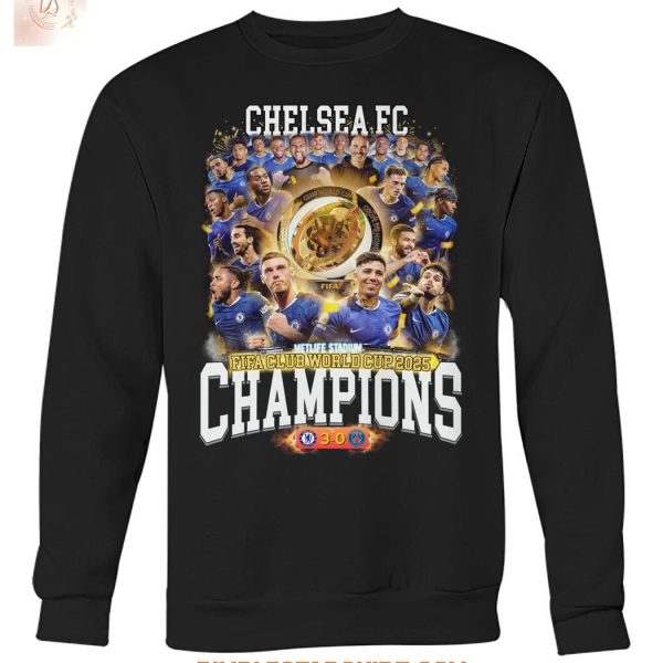 Chelsea FC Fifa Club World Cup 2025 Champions T Shirt