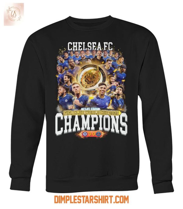 Chelsea FC Fifa Club World Cup 2025 Champions T Shirt