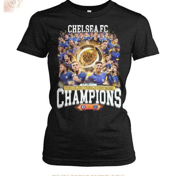 Chelsea FC Fifa Club World Cup 2025 Champions T Shirt