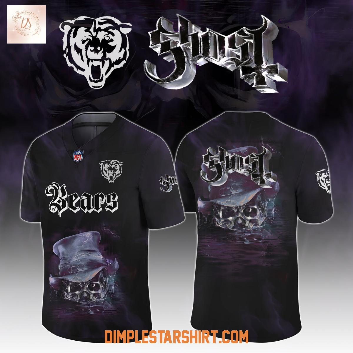 Chicago Bears x Ghost Skeletour World Tour 2025 Football Jersey Chicago Bears x Ghost Skeletour World Tour 2025 Football Jersey