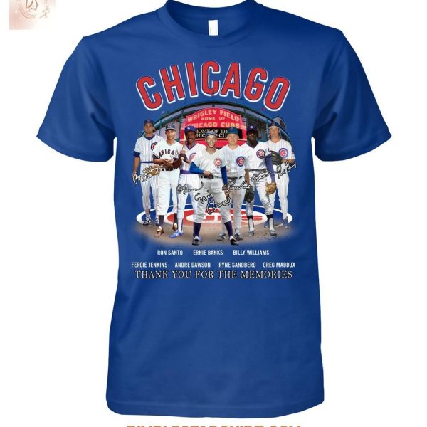 Chicago Cubs Legends Team Memories T Shirt
