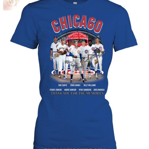 Chicago Cubs Legends Team Memories T Shirt