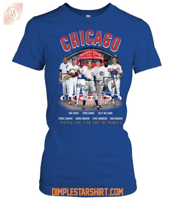 Chicago Cubs Legends Team Memories T Shirt