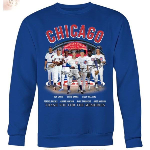 Chicago Cubs Legends Team Memories T Shirt