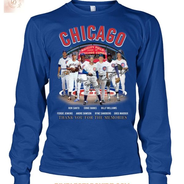 Chicago Cubs Legends Team Memories T Shirt