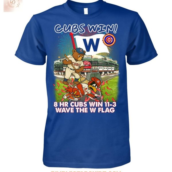 Chicago Cubs Wins Wave The W Flag T Shirt