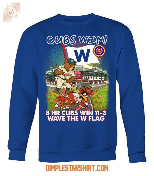 Chicago Cubs Wins Wave The W Flag T Shirt