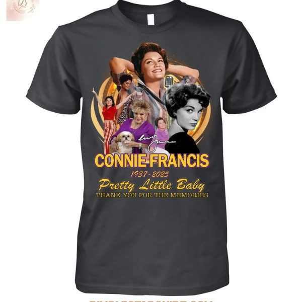 Connie Francis 1937 2025 Pretty Little Baby Memories T Shirt