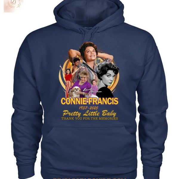 Connie Francis 1937 2025 Pretty Little Baby Memories T Shirt