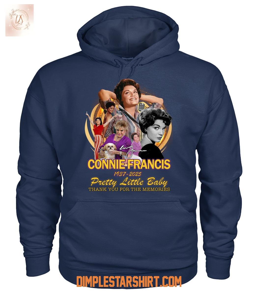 Connie Francis 1937 2025 Pretty Little Baby Memories T Shirt Connie Francis 1937 2025 Pretty Little Baby Memories T Shirt