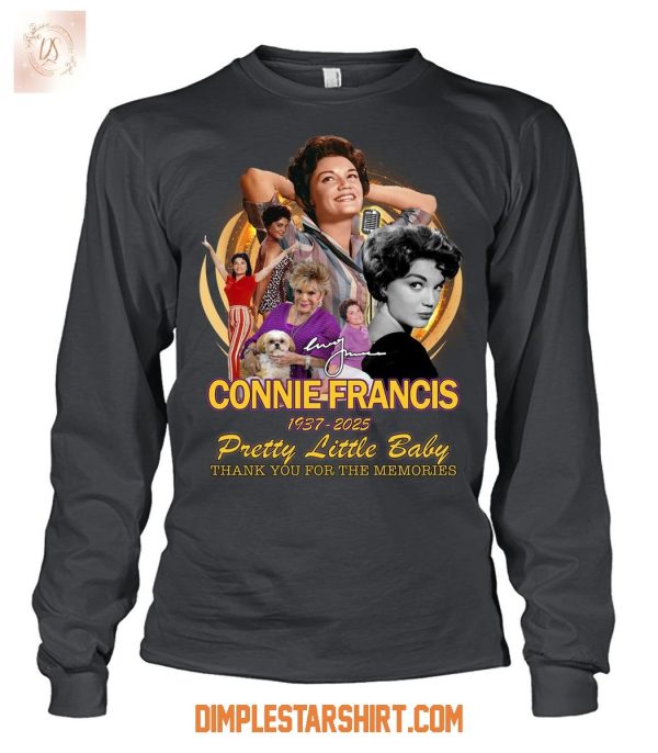 Connie Francis 1937 2025 Pretty Little Baby Memories T Shirt