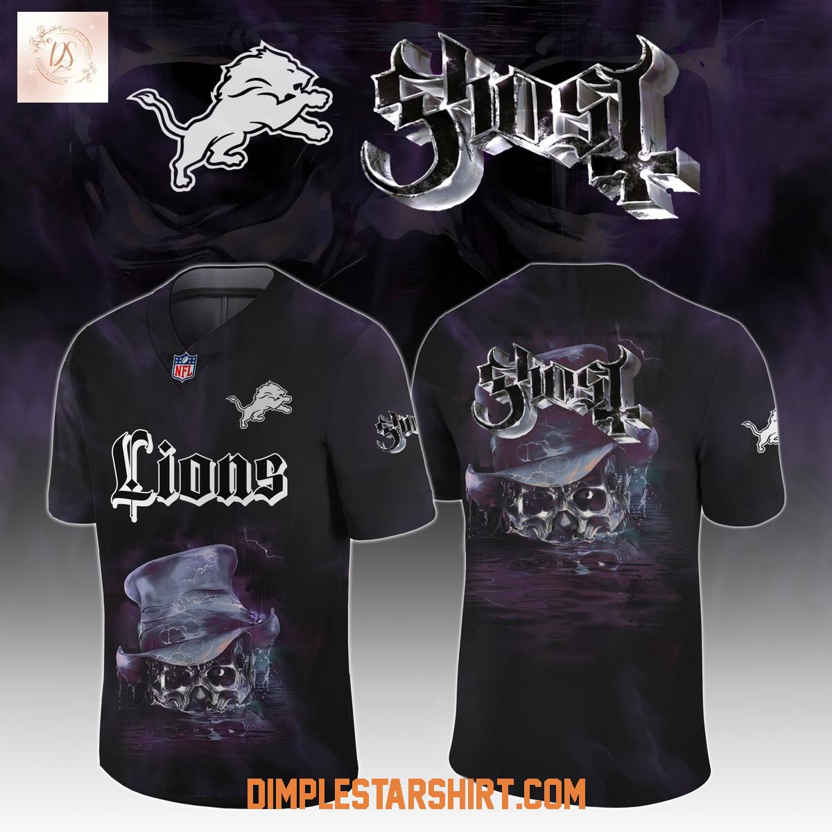 Detroit Lions x Ghost Skeletour World Tour 2025 Football Jersey Detroit Lions x Ghost Skeletour World Tour 2025 Football Jersey