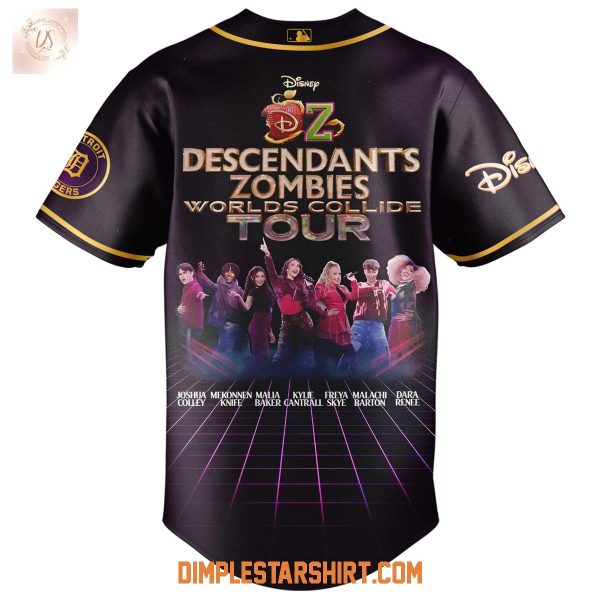 Detroit Tigers Descendants Zombies Worlds Collide Tour 2025 Jersey