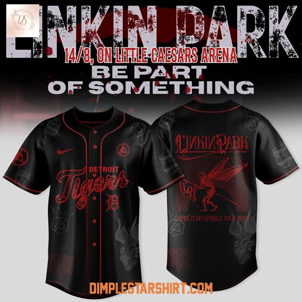 Detroit Tigers Linkin Park From Zero World Tour 2025 Jersey
