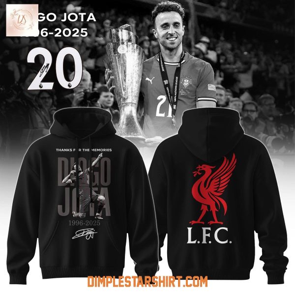 Diogo Jota Thank You For The Memories Liverpool FC 2025 Hoodie Shirt