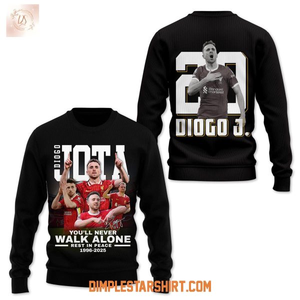 Diogo Jota You’ll Never Walk Alone 2025 Hoodie Shirt