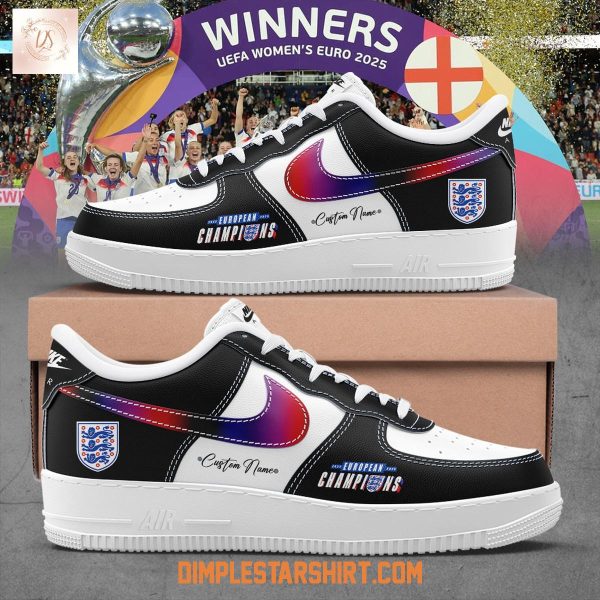 England UEFA Women’s Euro 2025 Champions Air Force 1 Shoes