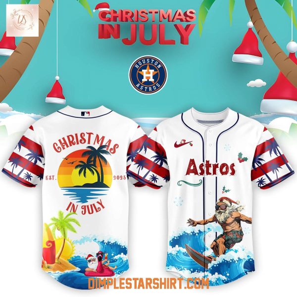 Houston Astros x Christmas In July 2025 Baseball Jersey