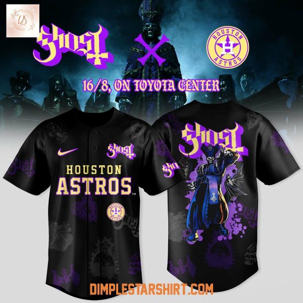 Houston Astros x Ghost Band World Tour 2025 Baseball Jersey