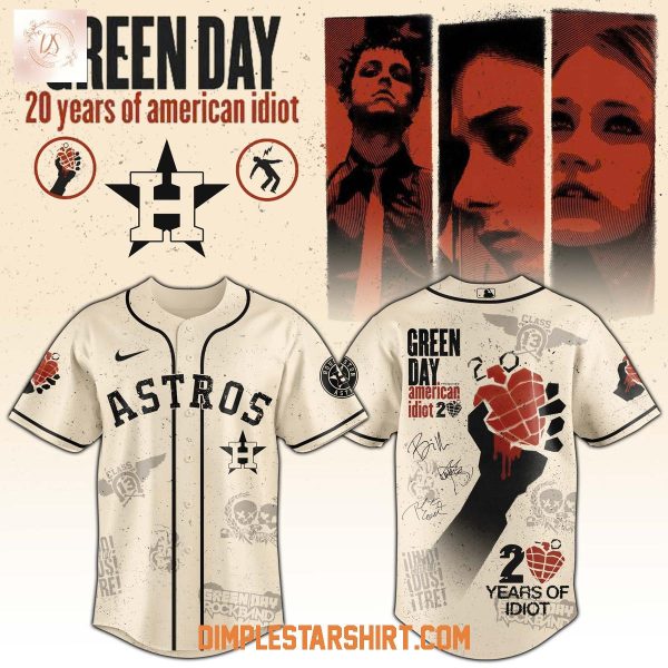 Houston Astros x Green Day 20 Years Of American Idiot 2025 Jersey